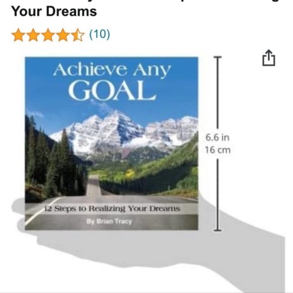4/$20 Achieve Any Goal H/C small book 12 steps to achieving goals - Picture 2 of 3